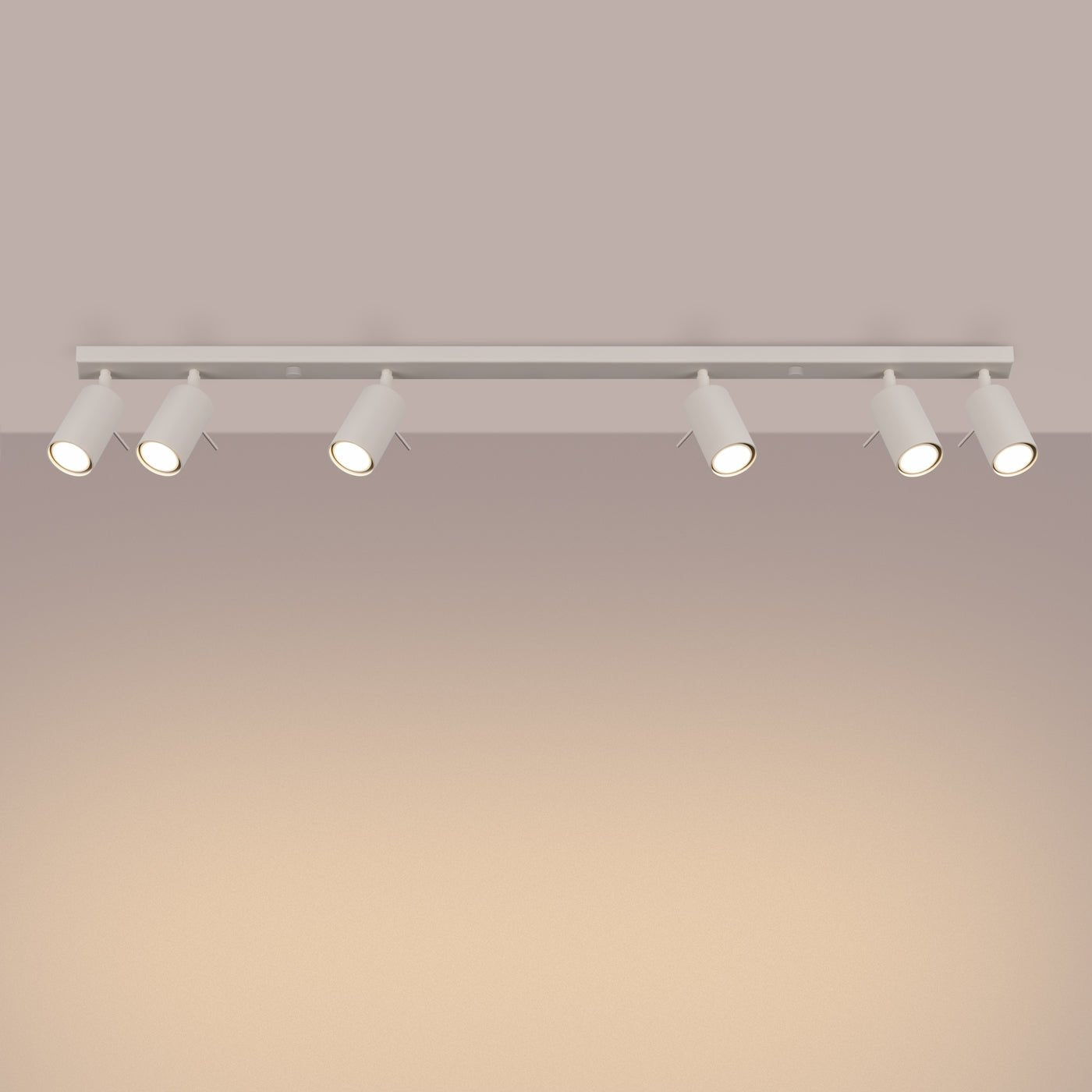 Deckenleuchte "RING 6L" – Deckenleuchte in Beige | Dexity Lichtdesign