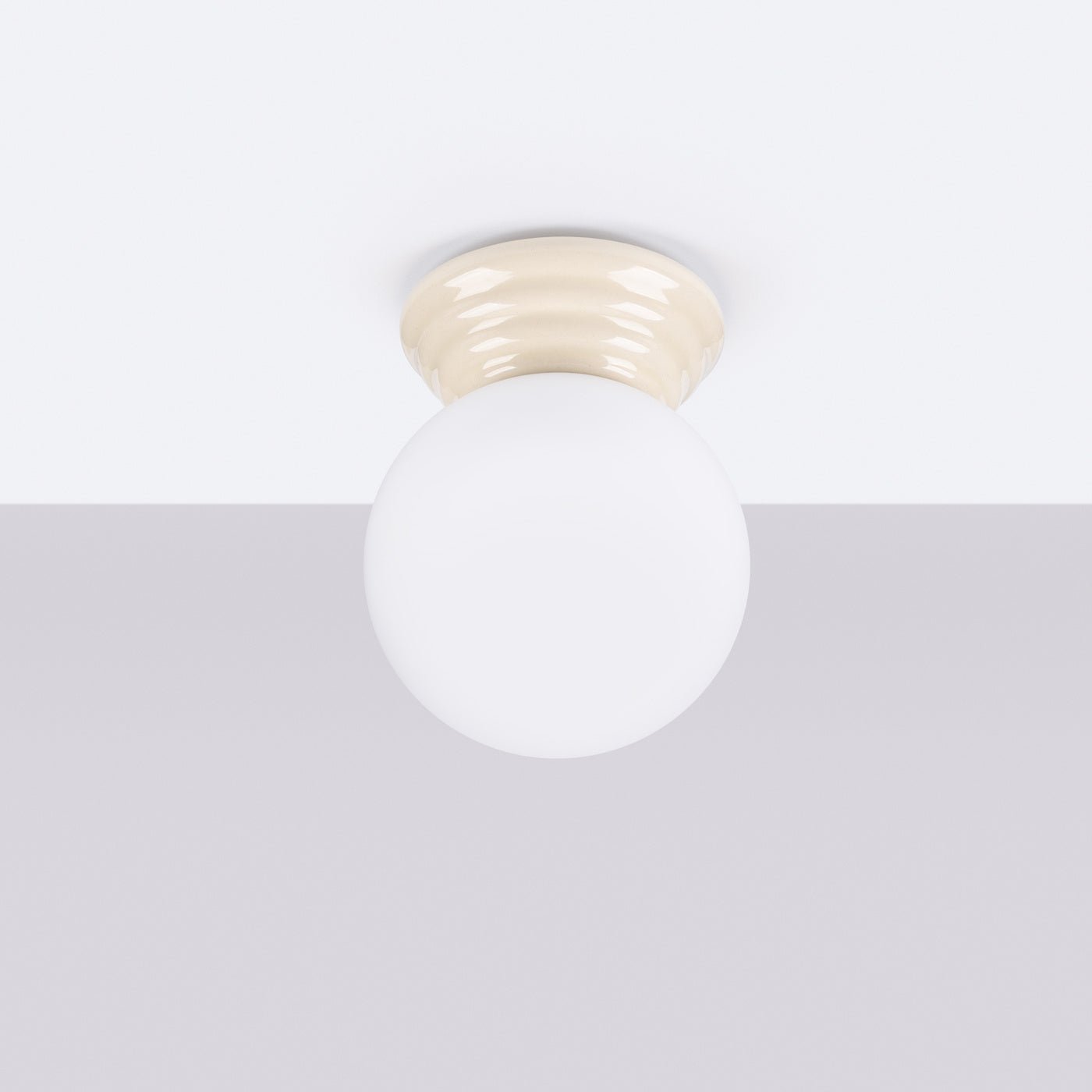 Deckenleuchte "ZORI" IP44 – in Beige | Dexity Lichtdesign
