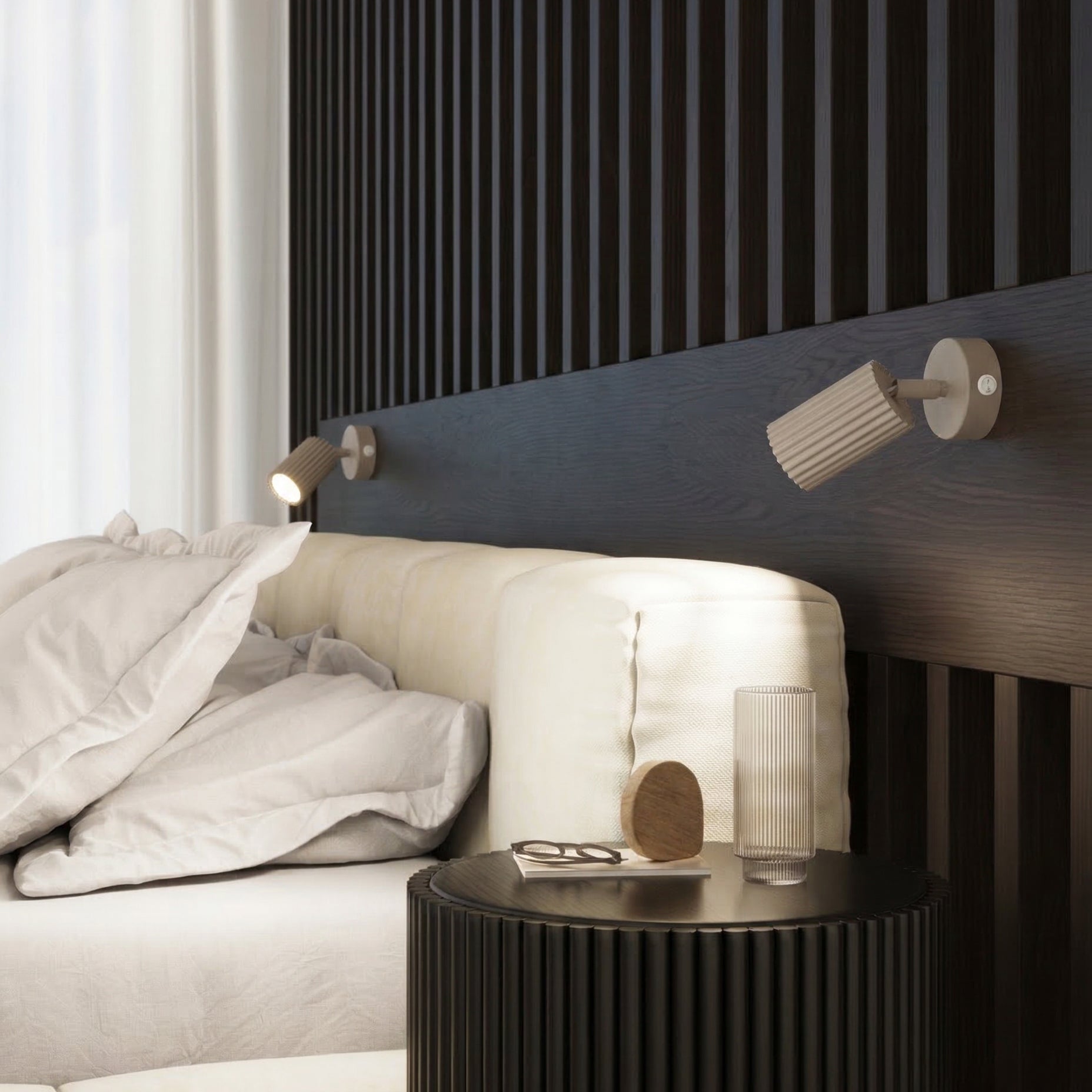 Wandleuchte "KARBON" mit Schalter