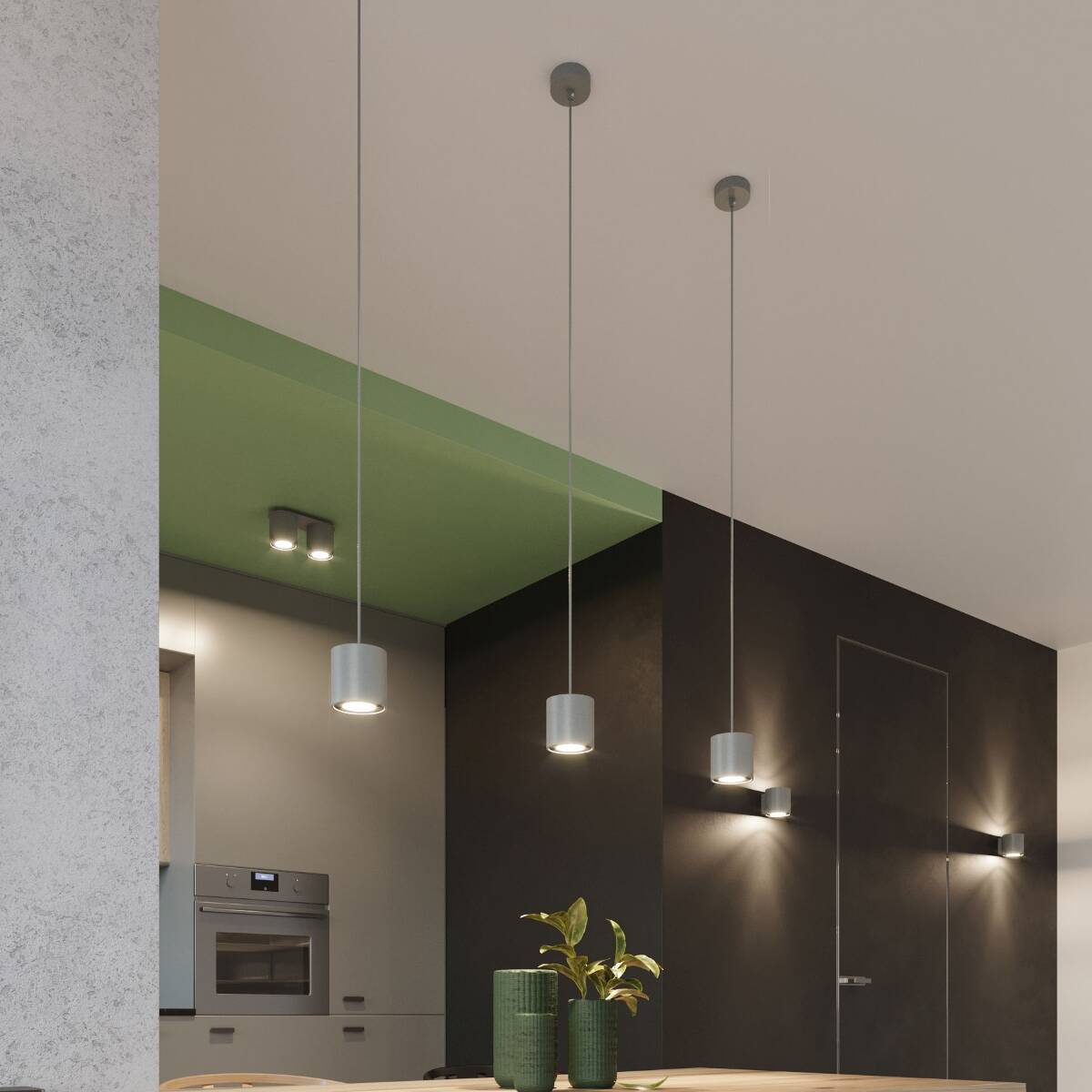 Deckenleuchte "Orbis 2" – Deckenleuchten in Grau | Dexity Lichtdesign