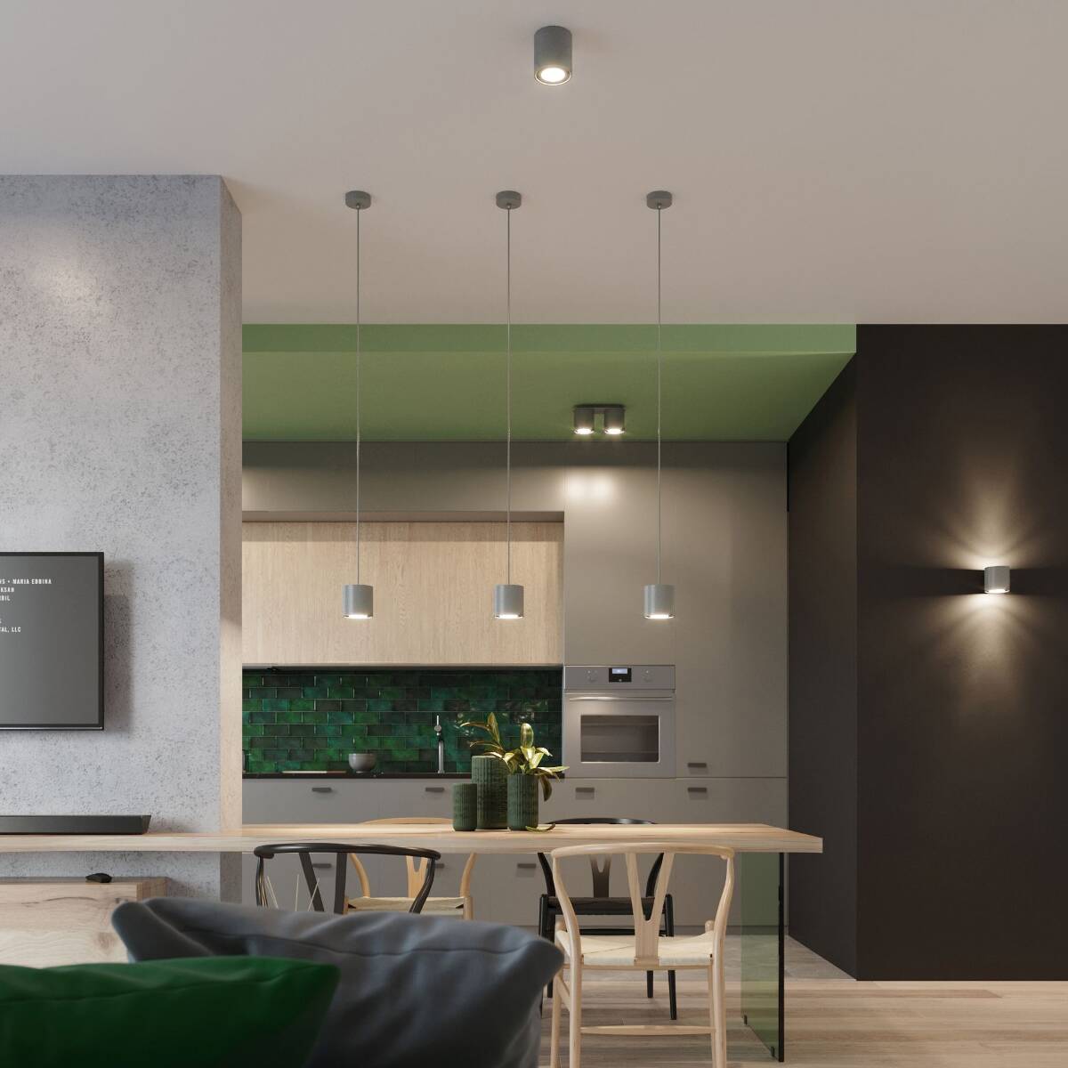 Deckenleuchte "Orbis 2" – Deckenleuchten in Grau | Dexity Lichtdesign