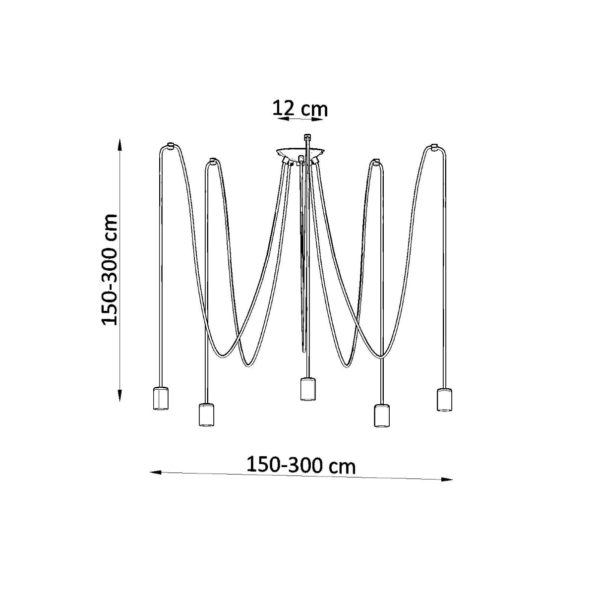 Kronleuchter "EDISON 5"