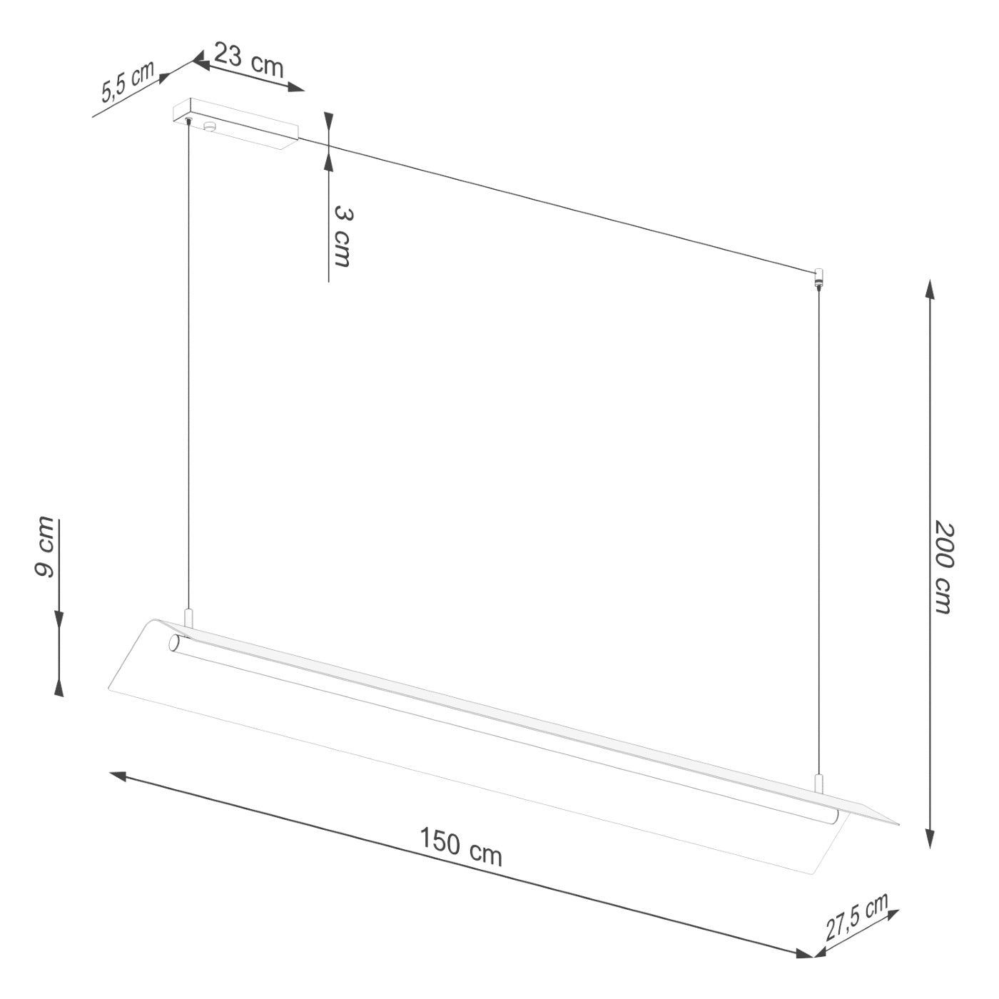 Pendelleuchte "ELVA" 3000K