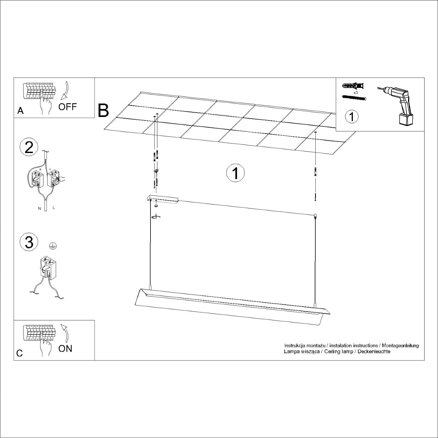 Pendelleuchte "ELVA" 4000K