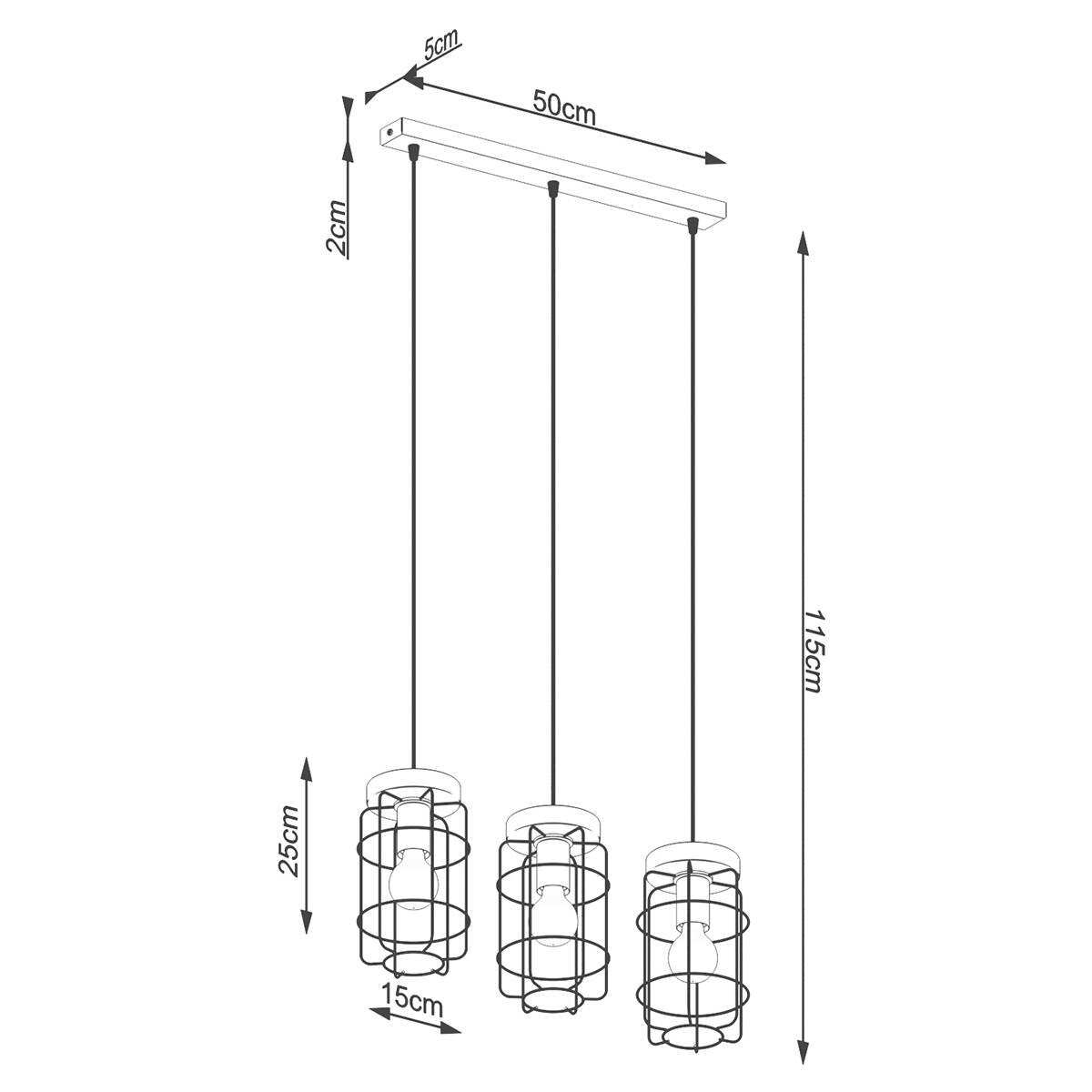 Pendelleuchte "Gotto 3L"