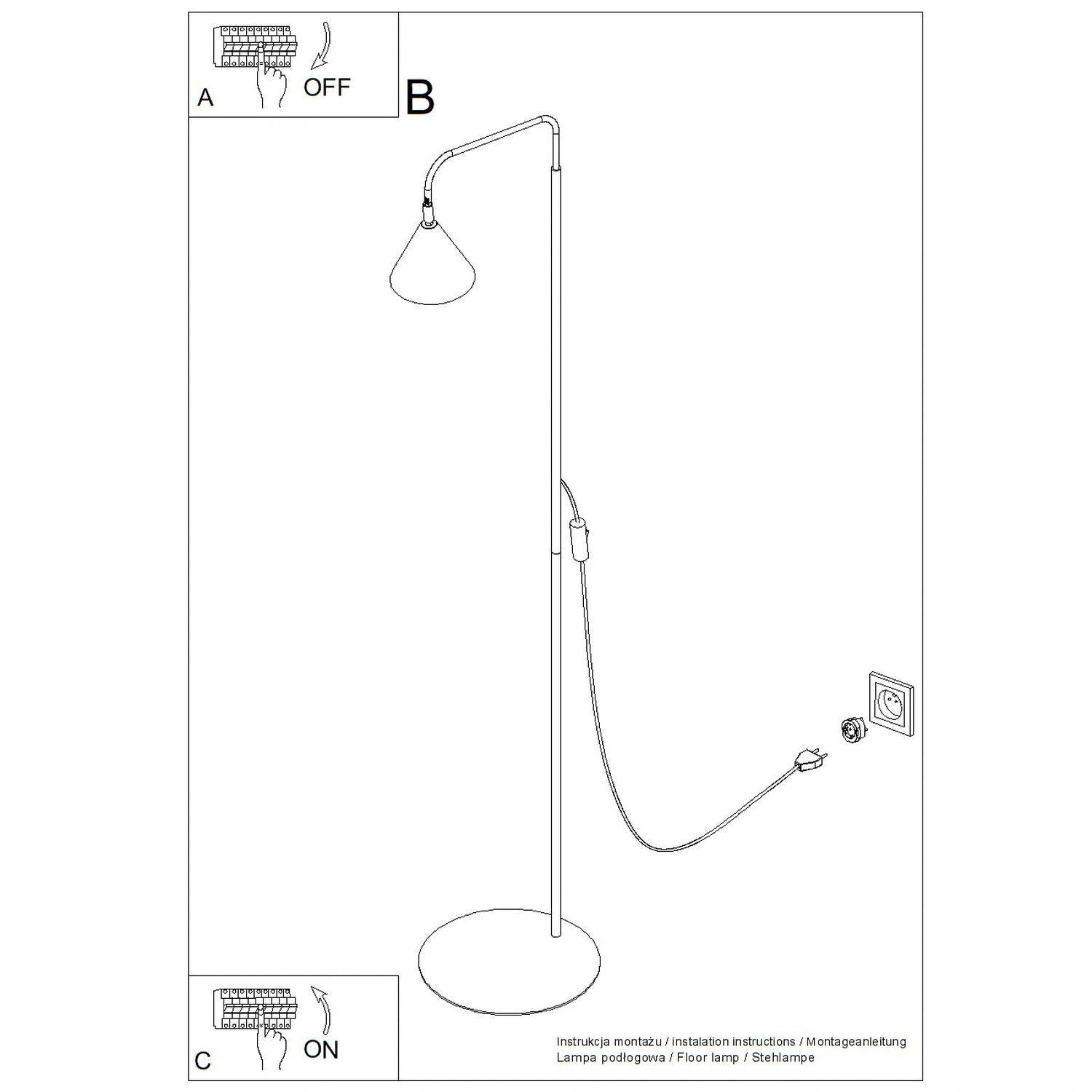 Stehlampe "NOX"