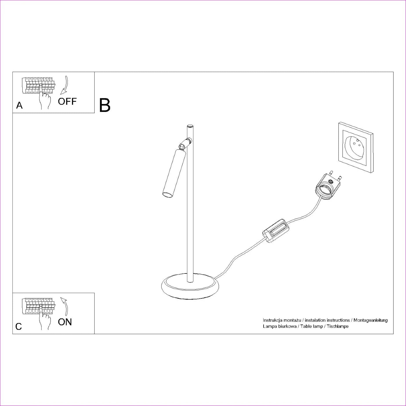 Tischlampe "PASTELO"