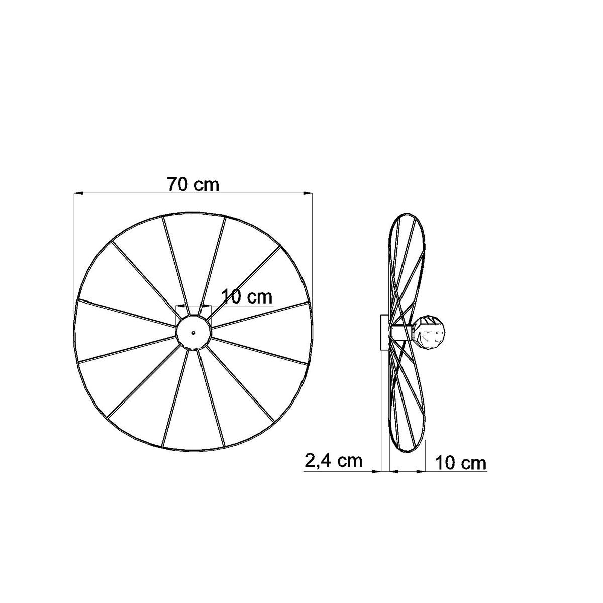 Wandleuchte "ESKOLA 70"
