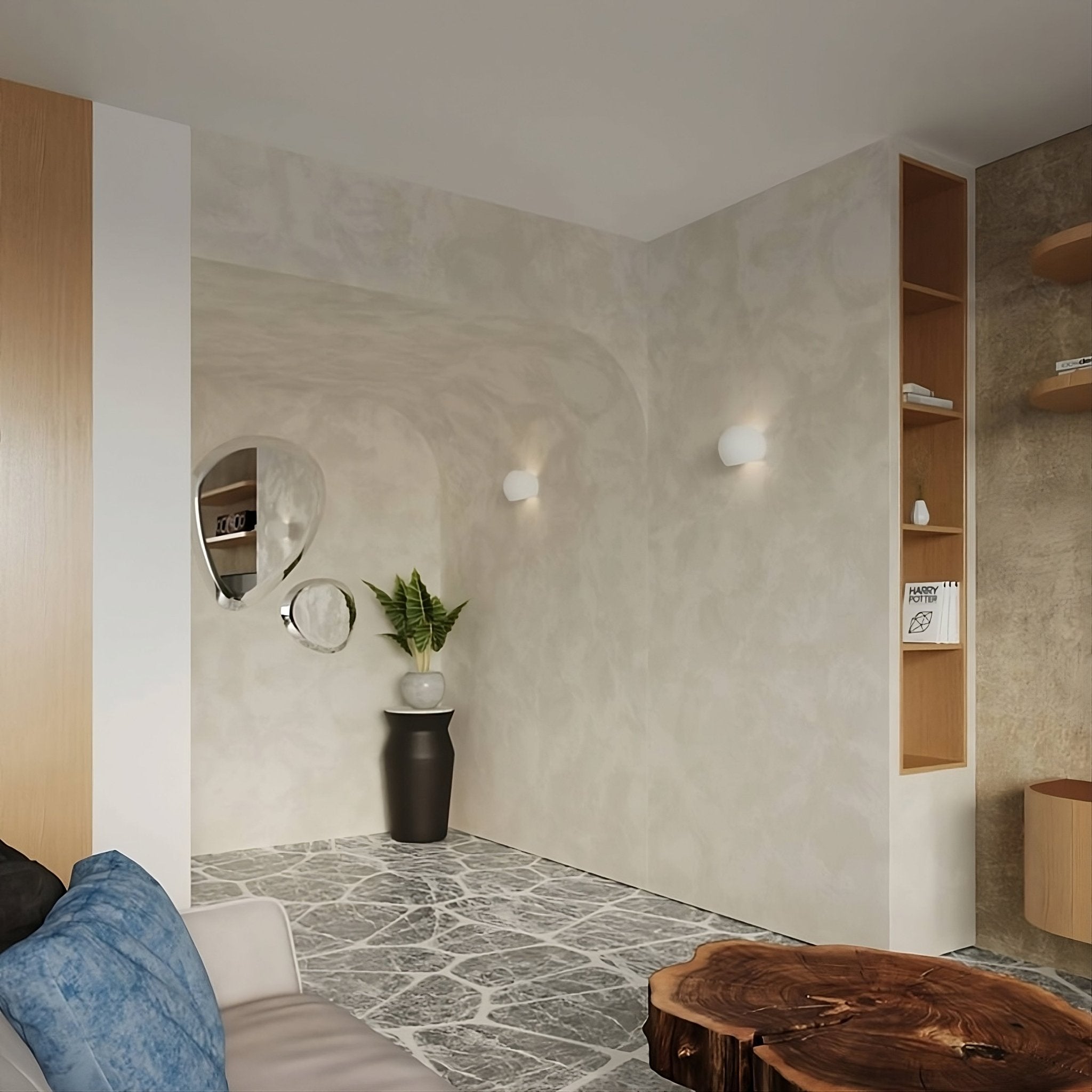 Keramik - Wandleuchte "Globe" – Wandlampen in Weiß | Dexity Lichtdesign