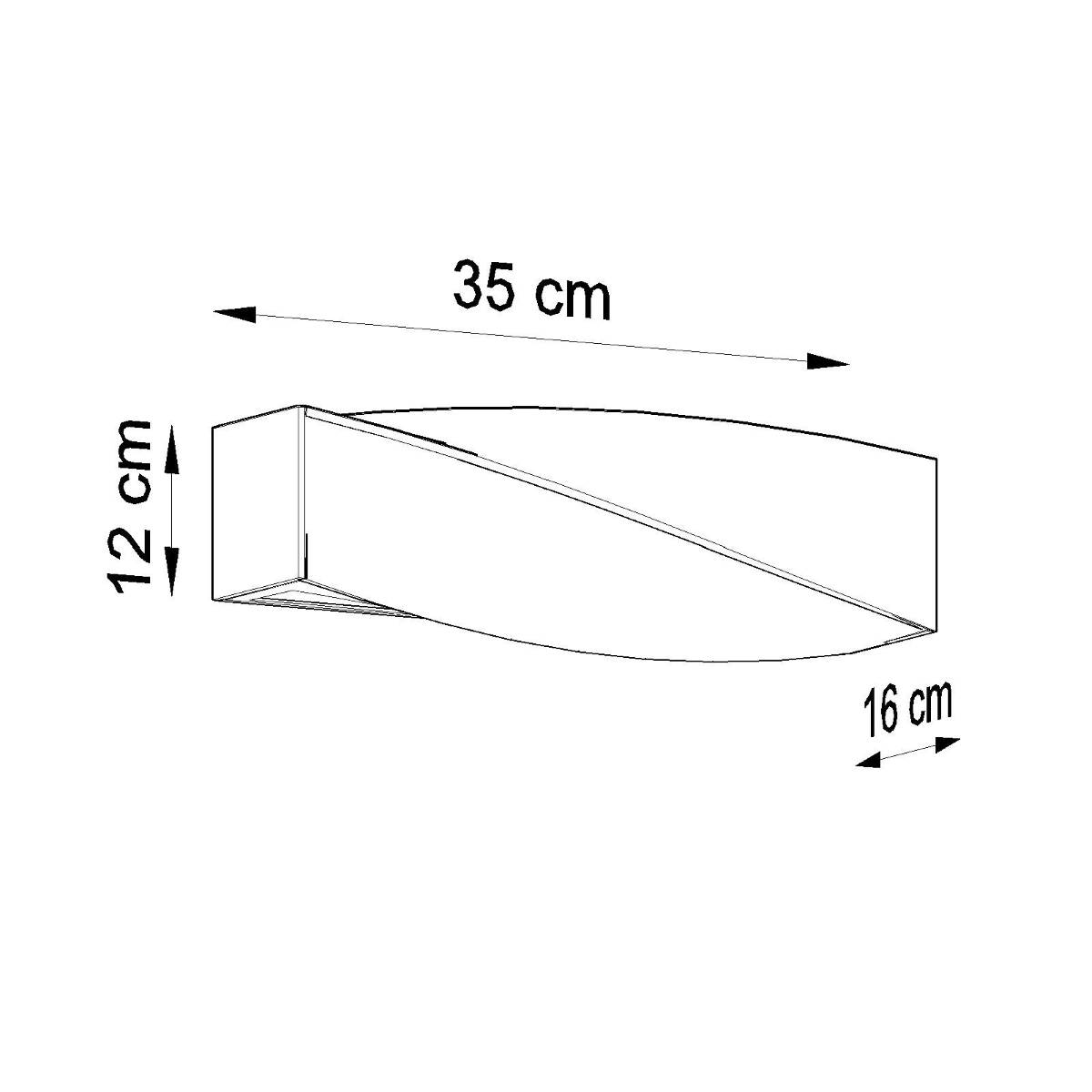 Keramik-Wandleuchte "Sigma mini"