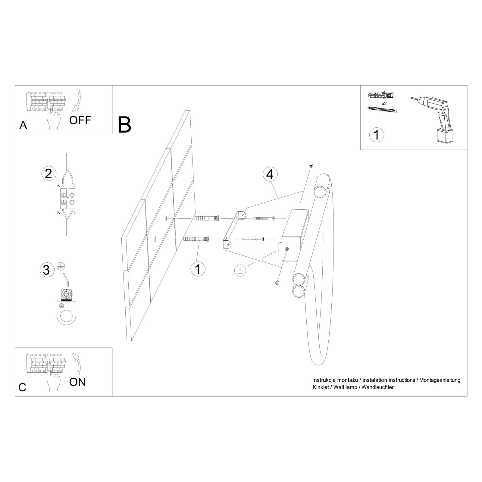 Wandleuchten "GALAKSE" 2700-6500K