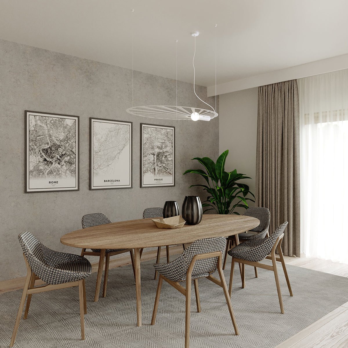 Hängeleuchte "LEHDET" – Pendelleuchte in Weiß | Dexity Lichtdesign