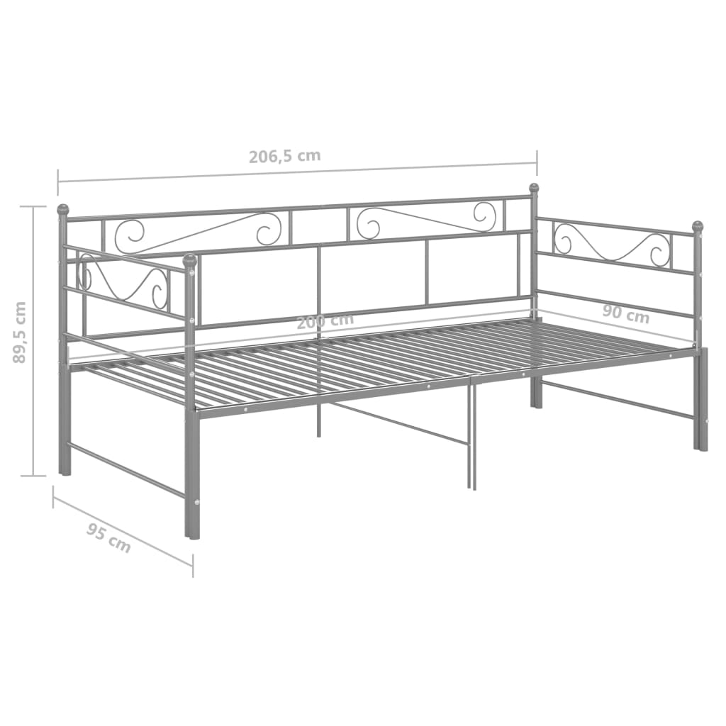 Tagesbett-Gestell 90x200 cm