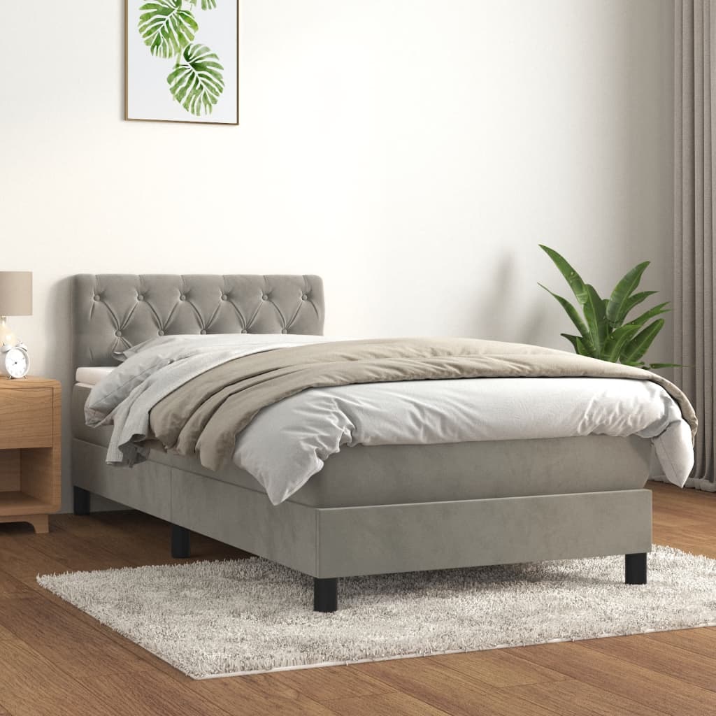 Boxspringbett ''Stitched'' mit Matratze 80x200 cm