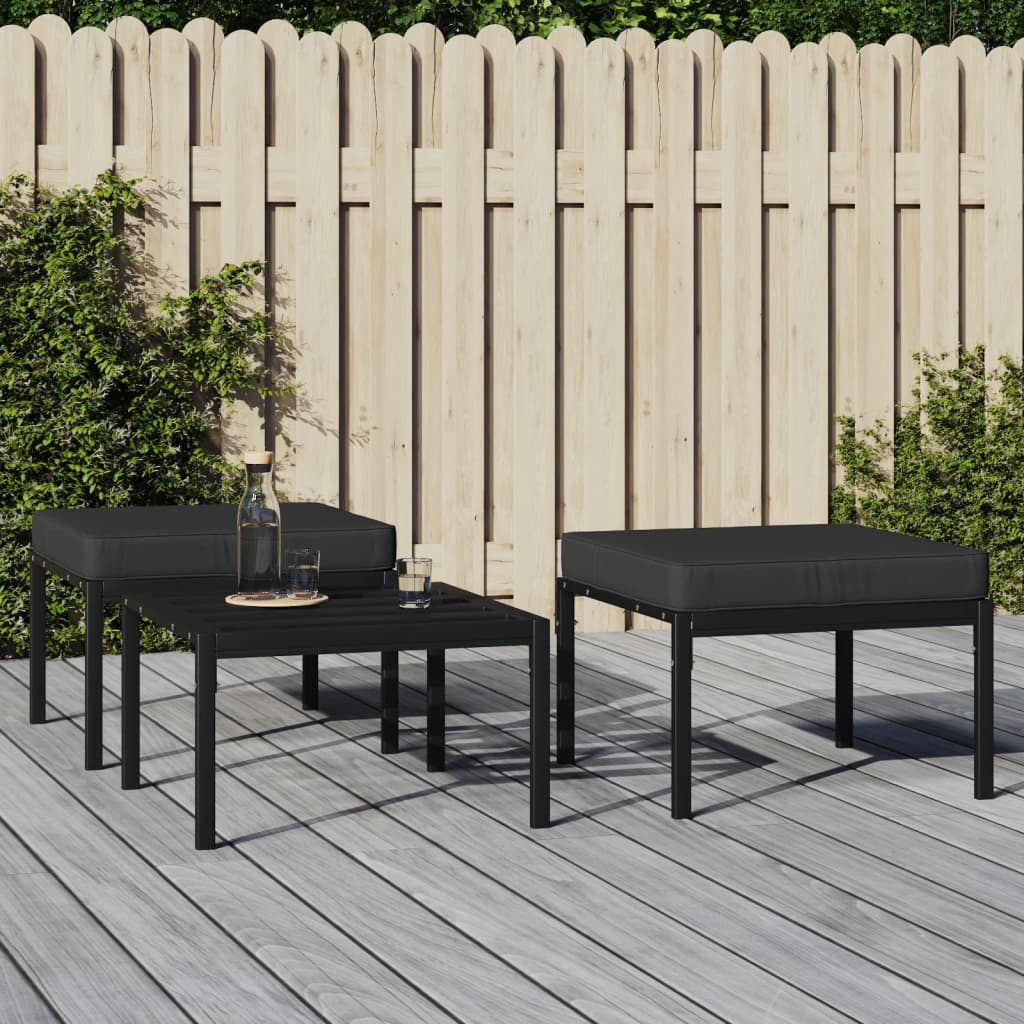 2er-Set Gartenhocker 60x60x35 cm