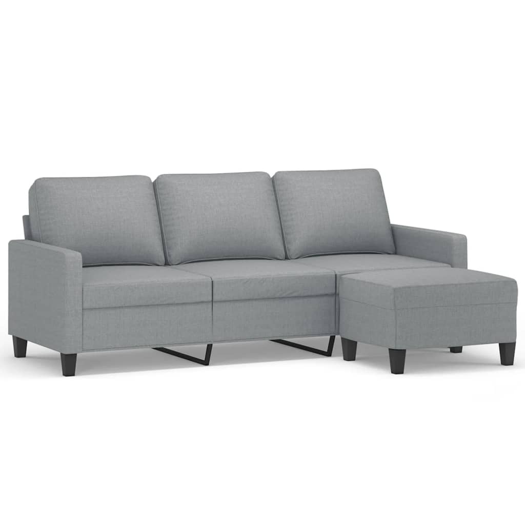 3-Sitzer Sofa mit Hocker 180 cm