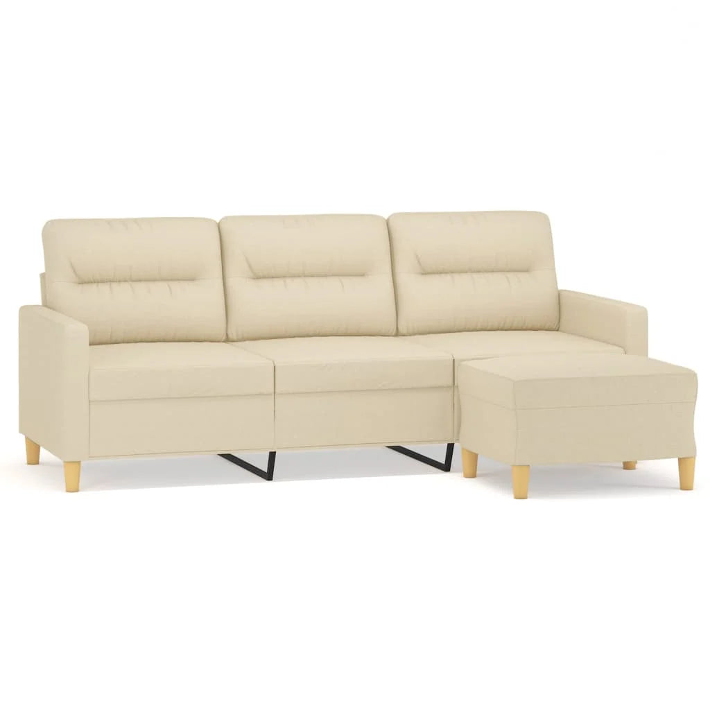 3-Sitzer Sofa mit Hocker 180 cm