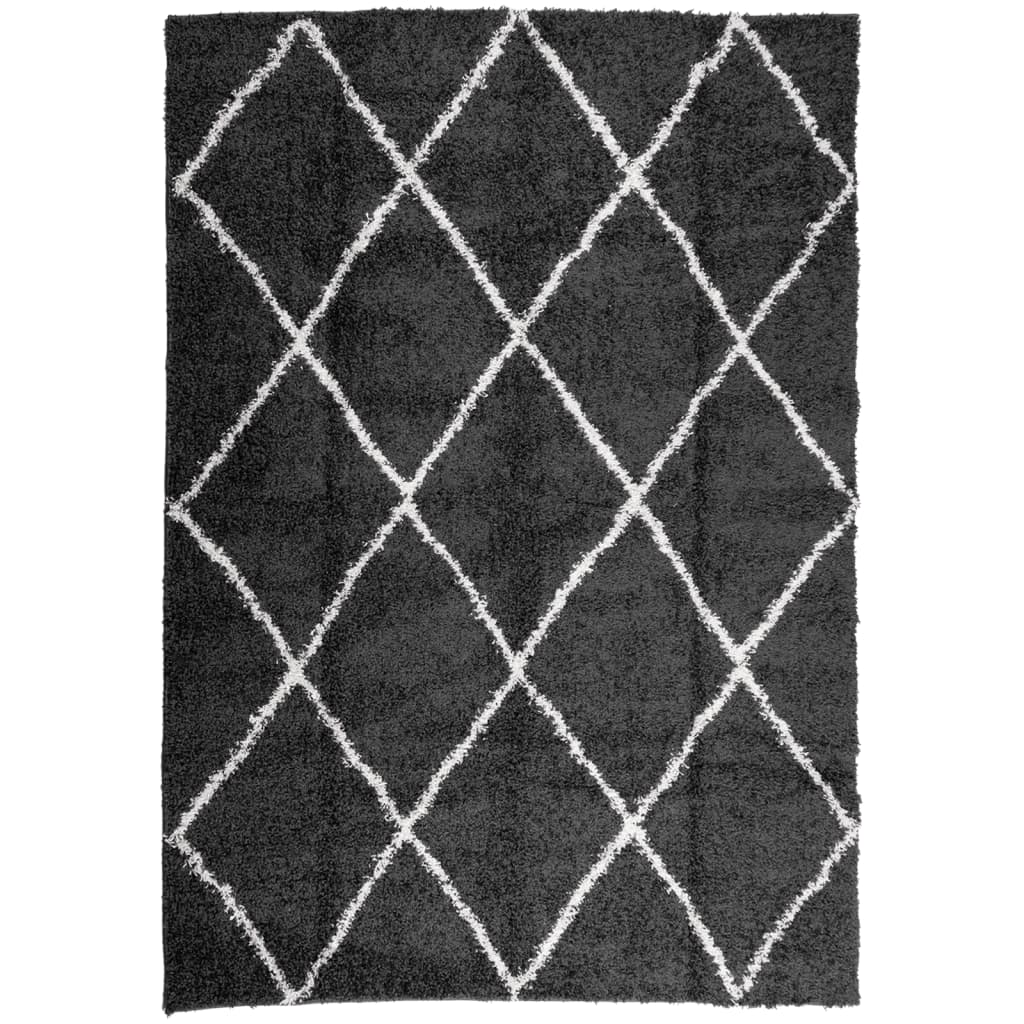 Shaggy-Teppich Schwarz - 30mm Hochflor