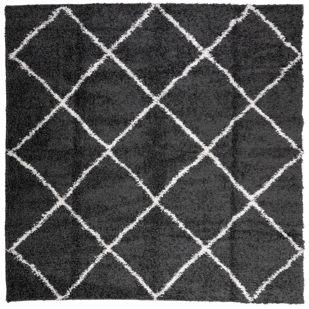 Shaggy-Teppich Schwarz - 30mm Hochflor