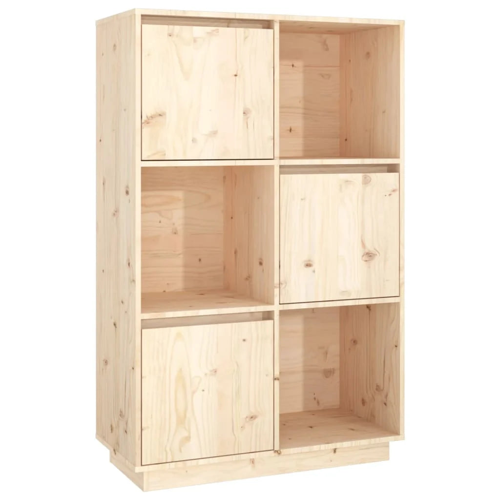 Highboard 74x35x117 cm Massives Kiefernholz