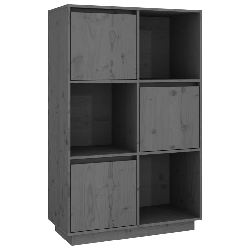 Highboard 74x35x117 cm Massives Kiefernholz