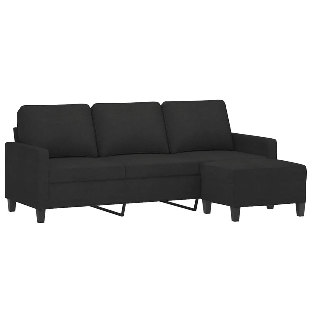 3-Sitzer Sofa mit Hocker 180 cm