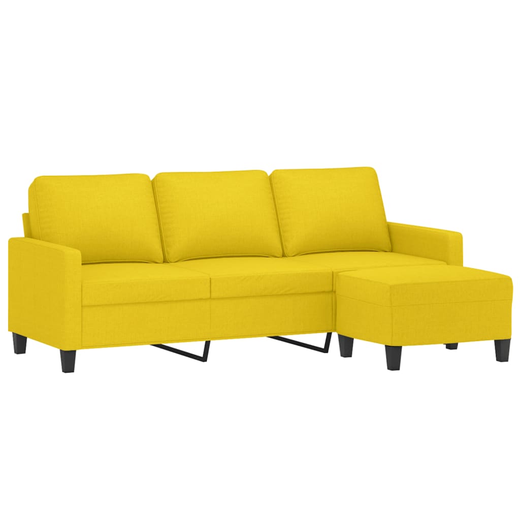 3-Sitzer Sofa mit Hocker 180 cm