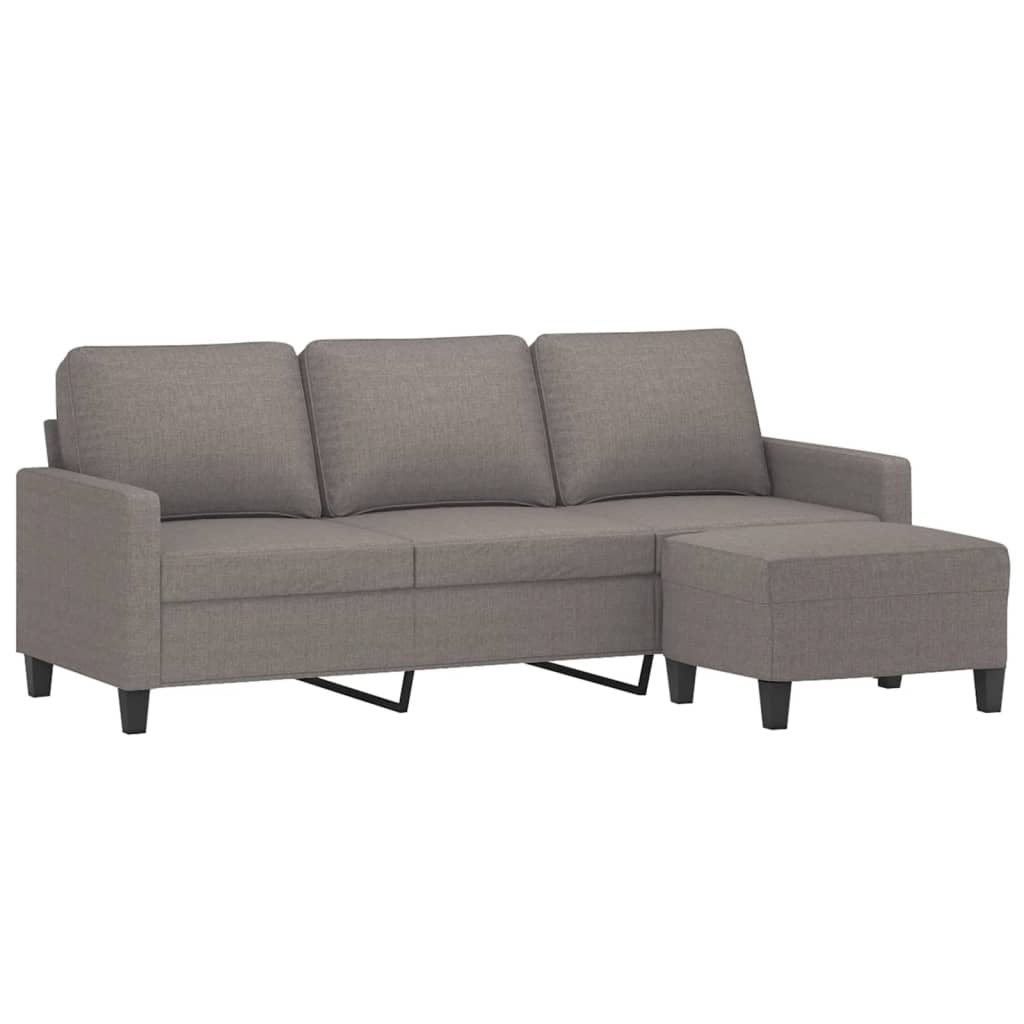 3-Sitzer Sofa mit Hocker 180 cm