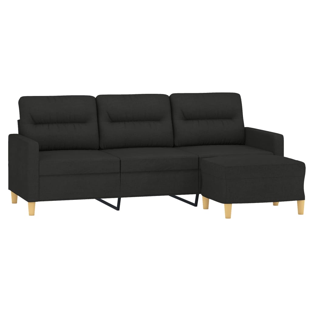 3-Sitzer Sofa mit Hocker 180 cm