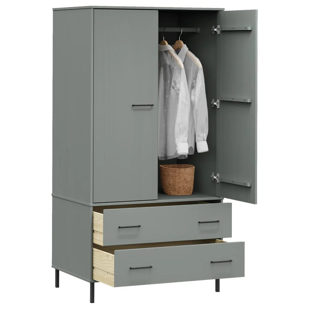 Kleiderschrank 90x55x172,5cm Kiefernholz