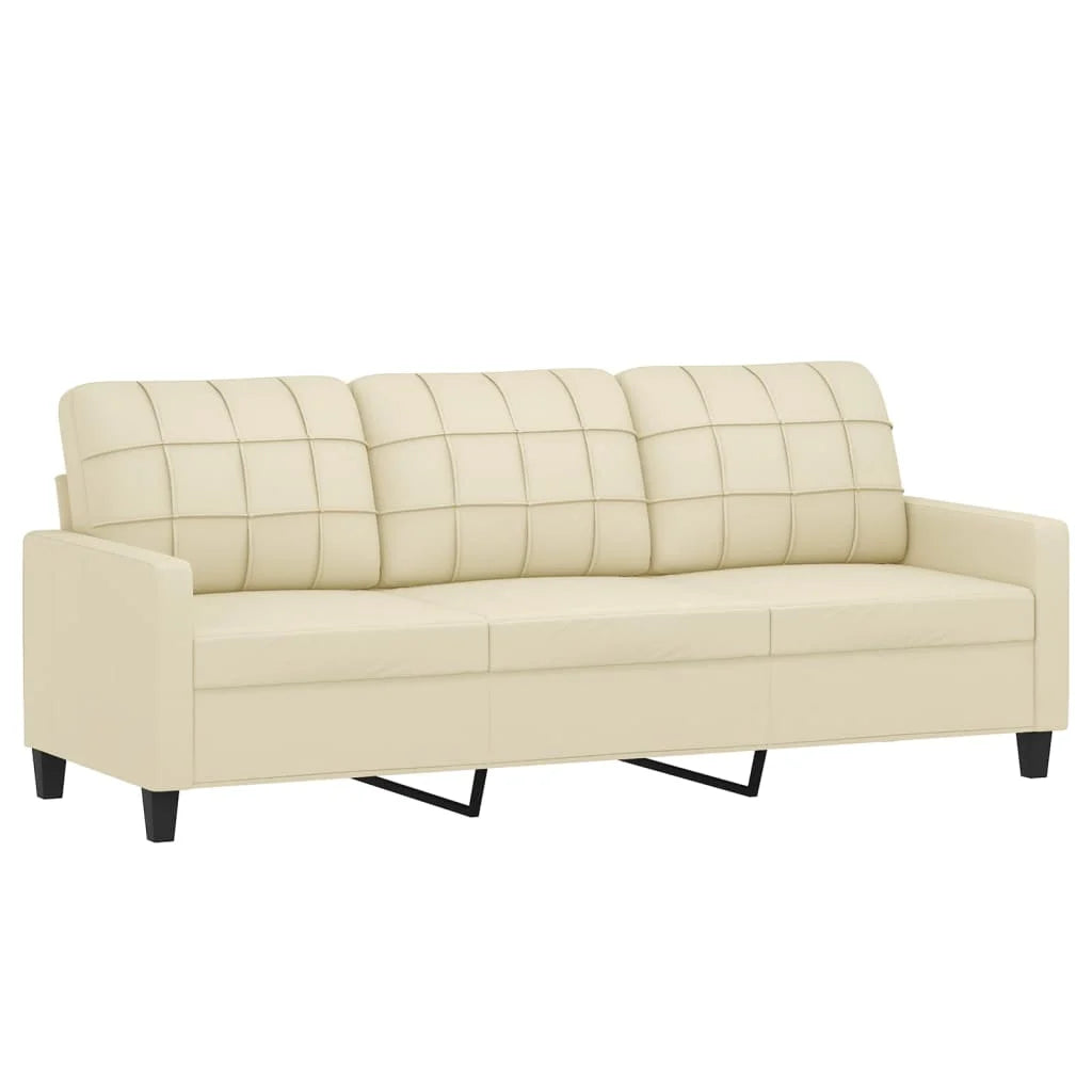 3-Sitzer Sofa mit Hocker 180 cm