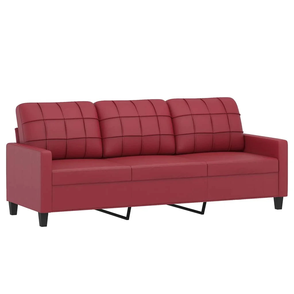 3-Sitzer Sofa mit Hocker 180 cm