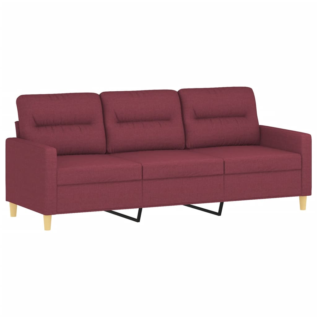 3-Sitzer Sofa mit Hocker 180 cm