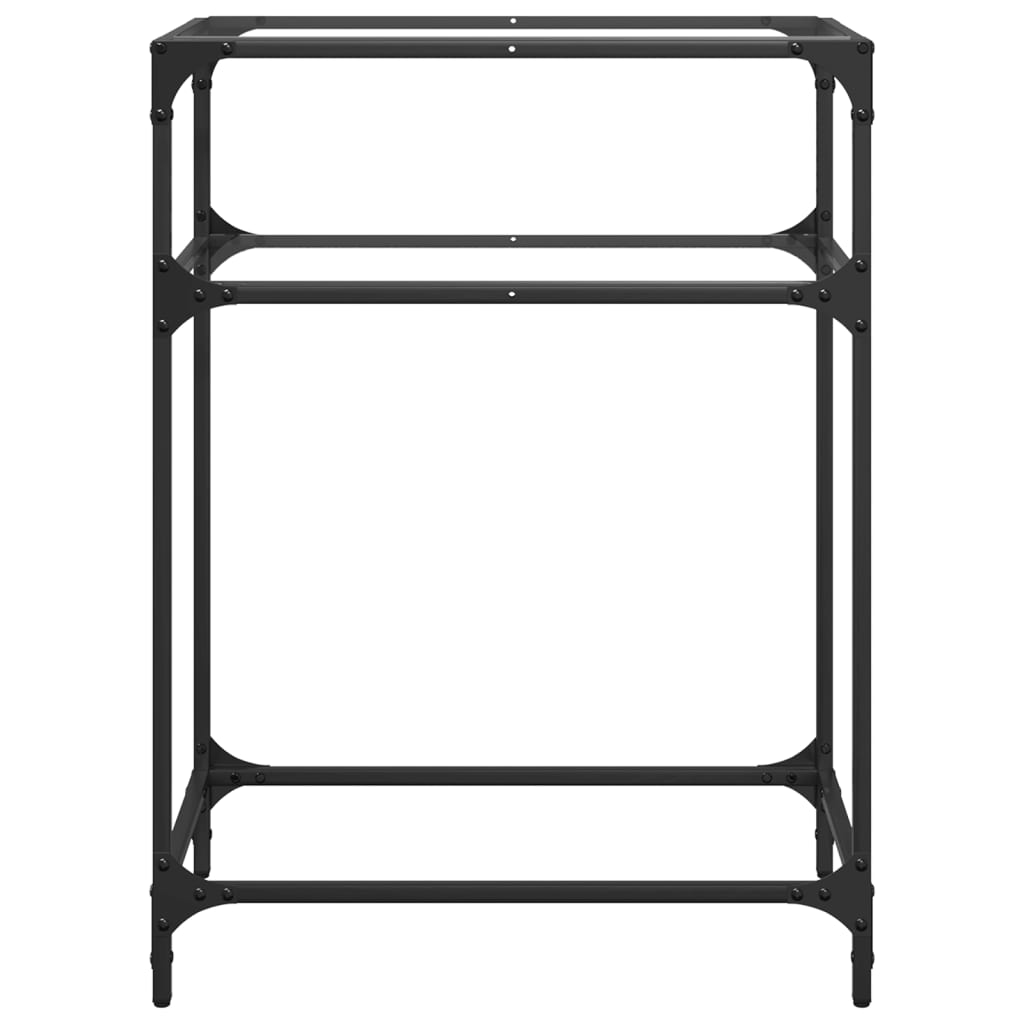 Konsolentisch mit Glasplatte 60x35x81 cm