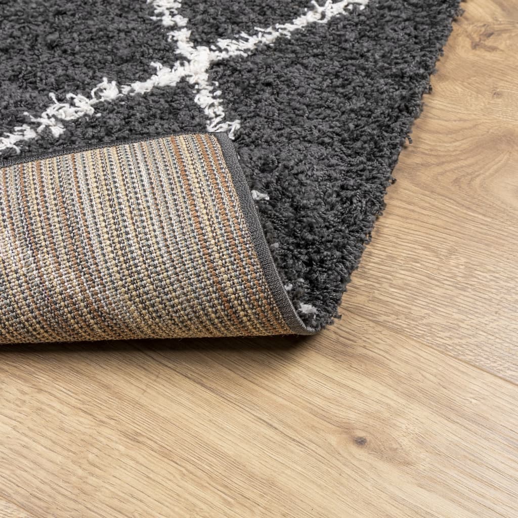 Shaggy-Teppich Schwarz - 30mm Hochflor