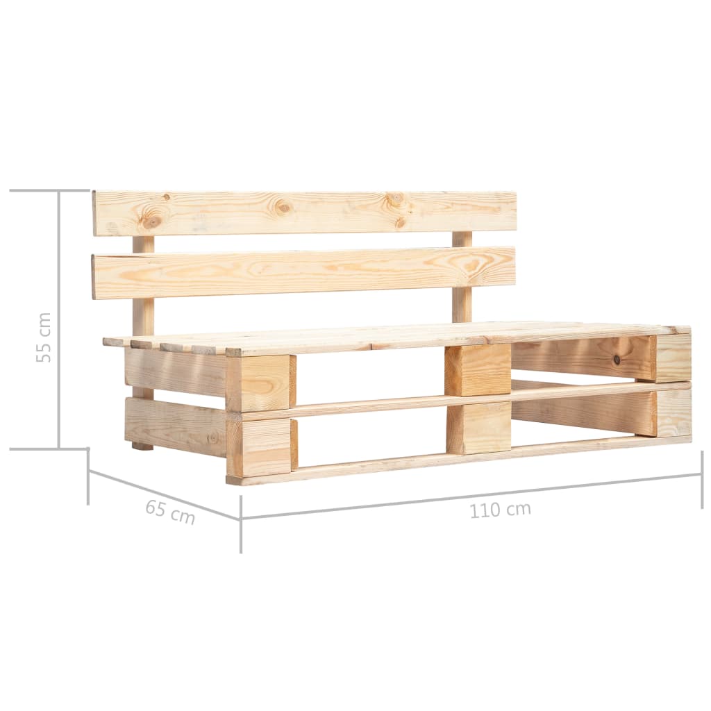 Gartenbank 110 cm