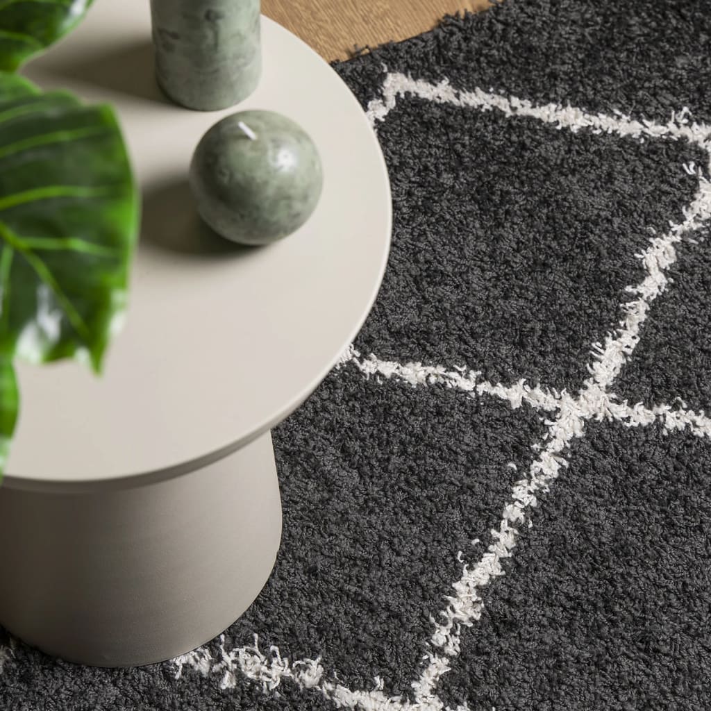 Shaggy-Teppich Schwarz - 30mm Hochflor