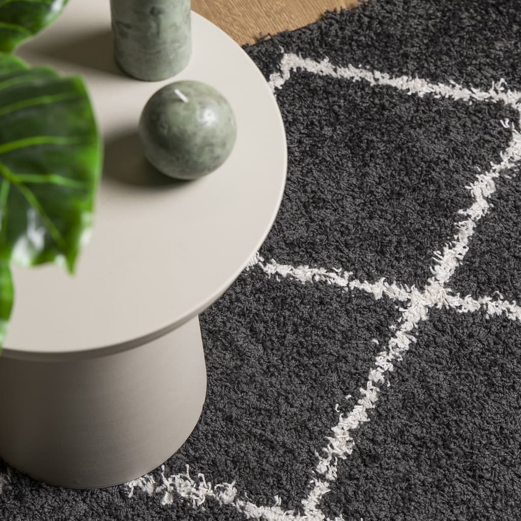 Shaggy-Teppich Schwarz - 30mm Hochflor