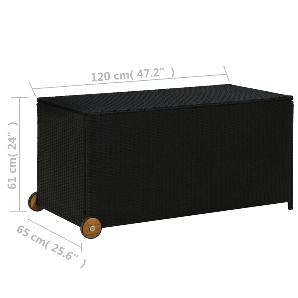 Garten-Auflagenbox mit Rädern 120x65x61 cm