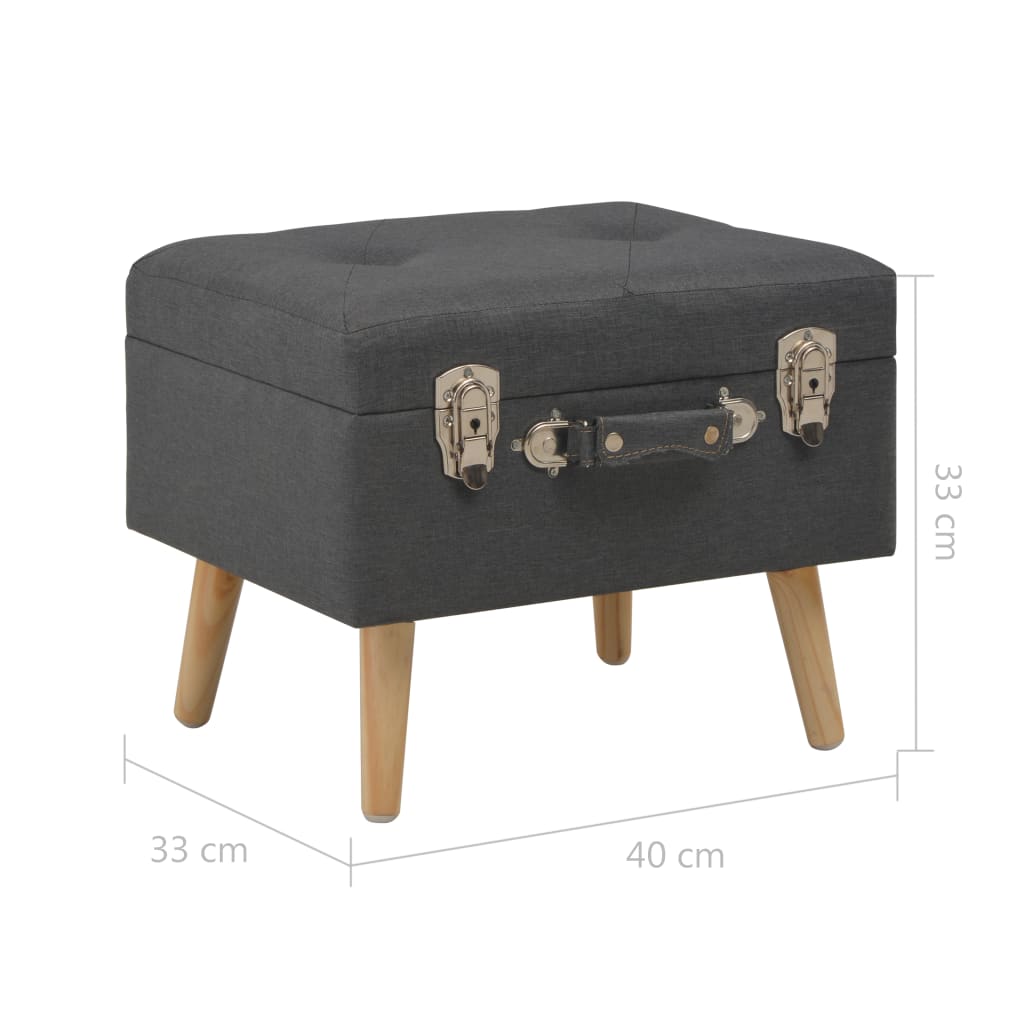 Hocker mit Stauraum Stoff