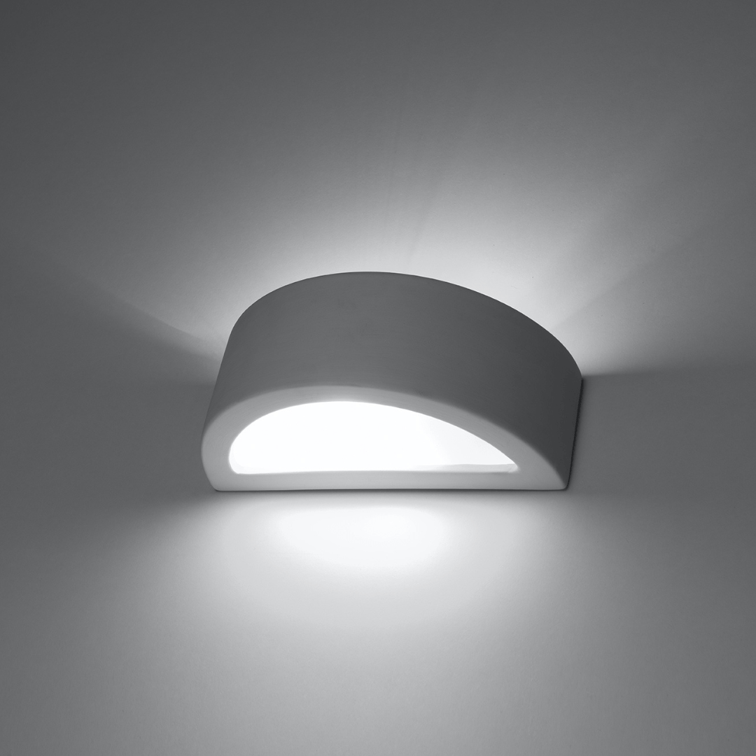 Keramik - Wandleuchte „Atena 20“ – Wandlampen in Weiß | Dexity Lichtdesign