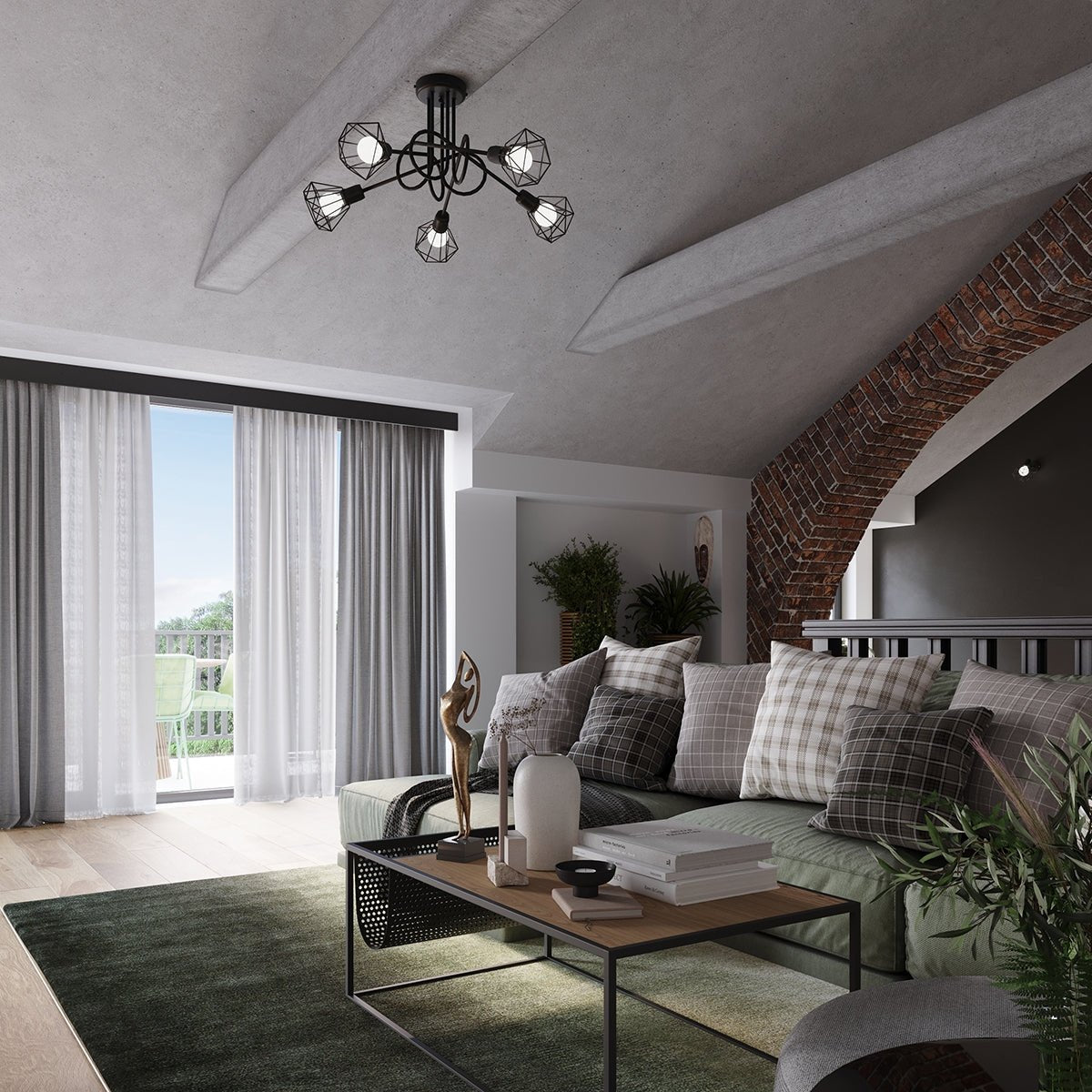 Kronleuchter "ARTEMIS 3S" – Kronleuchter in Schwarz | Dexity Lichtdesign