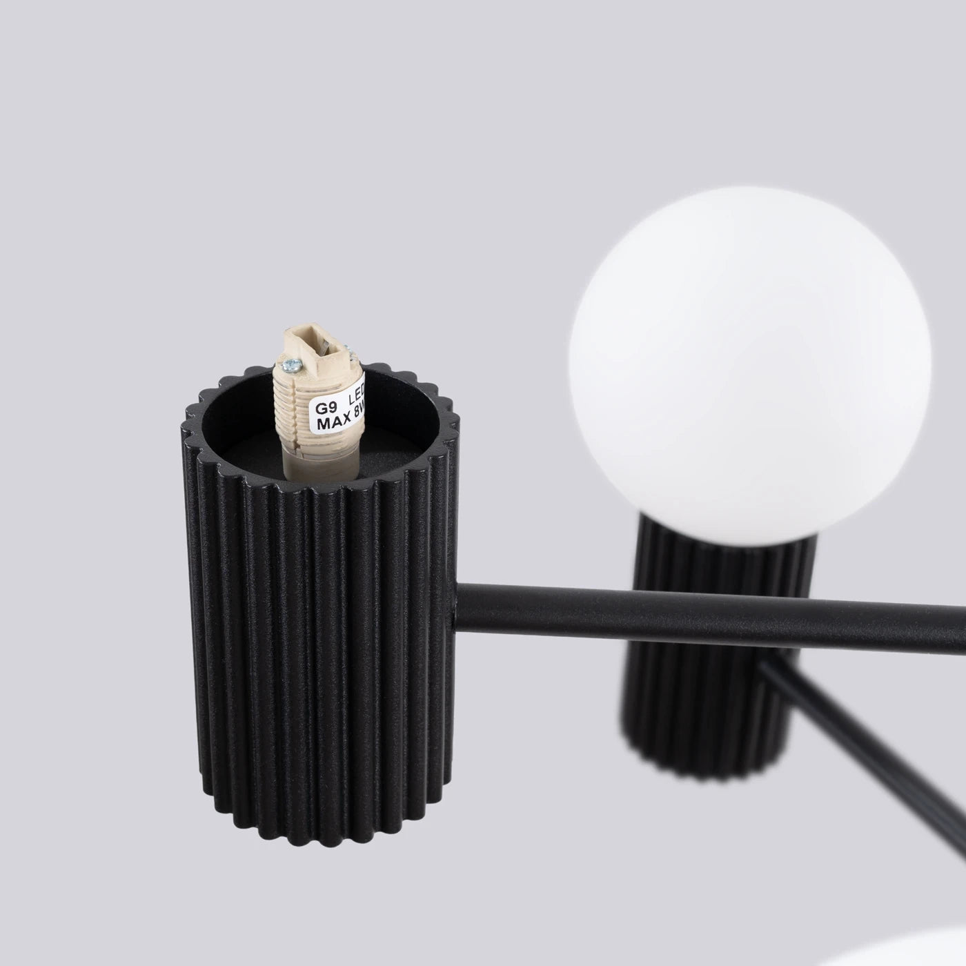 Kronleuchter "HALO 6" – in Schwarz | Dexity Lichtdesign