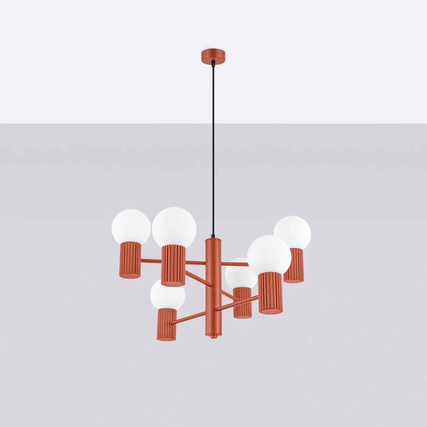 Kronleuchter "HALO 6" – in Mokka | Dexity Lichtdesign