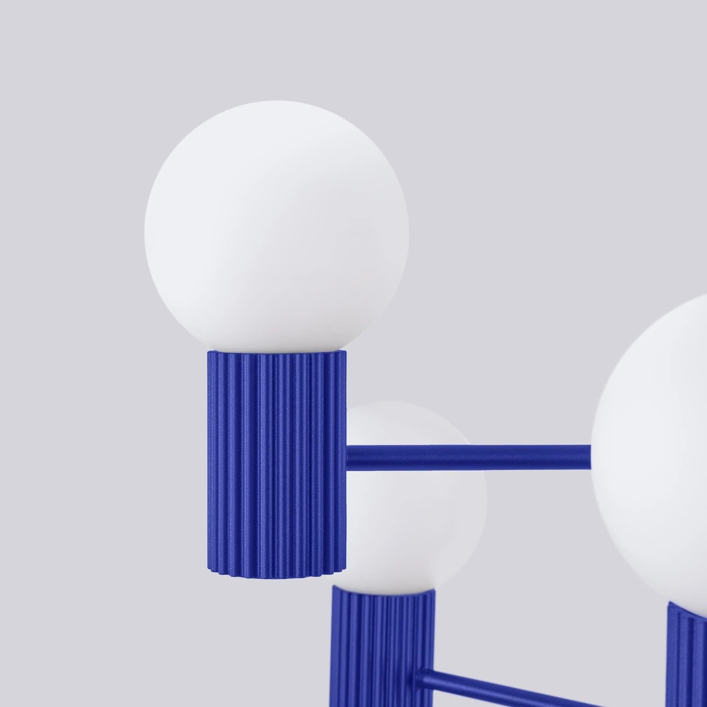 Kronleuchter "HALO 6" – in Ultramarin | Dexity Lichtdesign