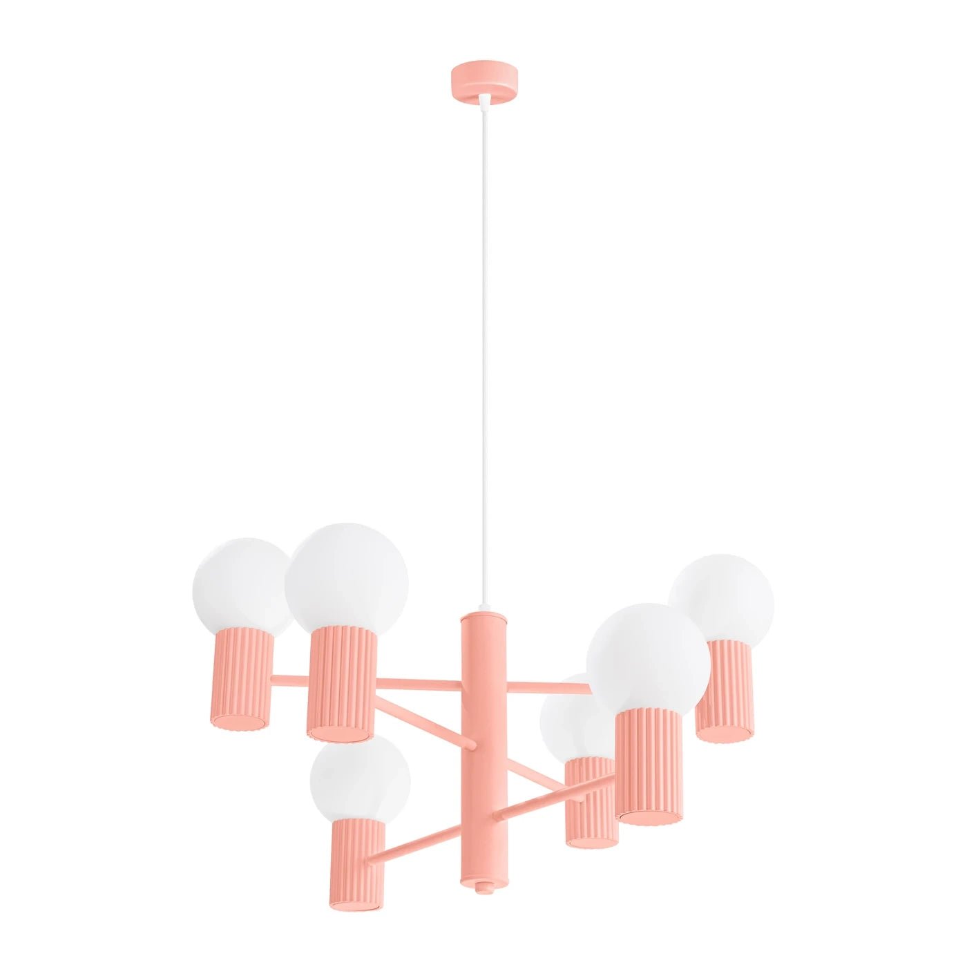 Kronleuchter "HALO 6" – in Apricot | Dexity Lichtdesign