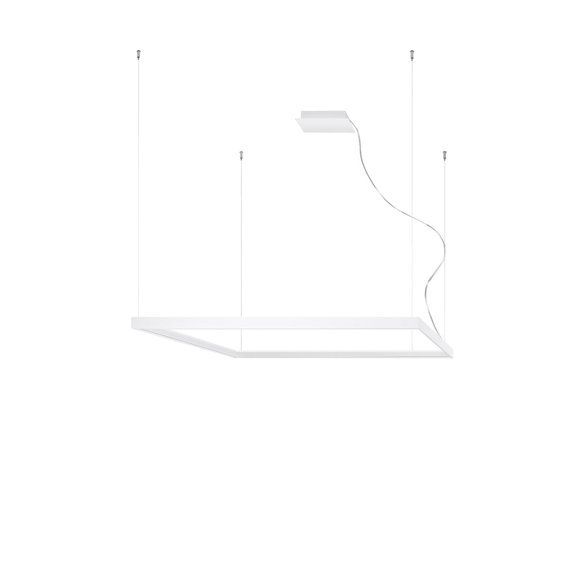 Kronleuchter "NELYA L" 3000K – Pendelleuchte in Weiß | Dexity Lichtdesign