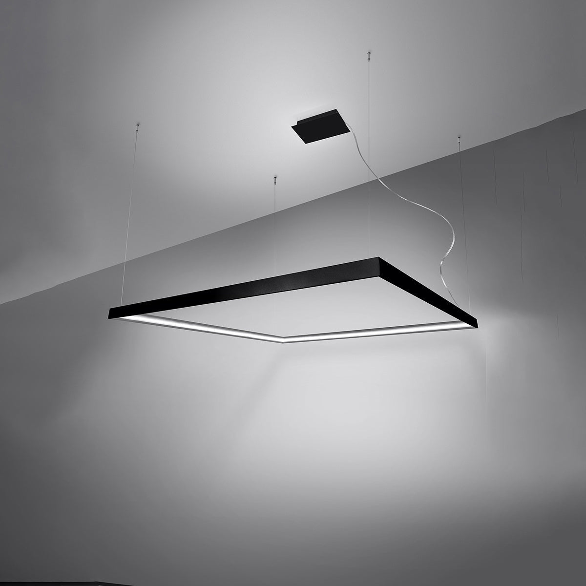 Kronleuchter "NELYA L" 4000K – Pendelleuchte in Schwarz | Dexity Lichtdesign