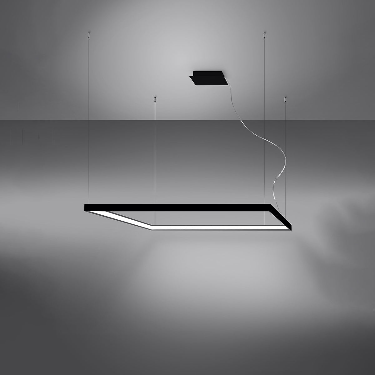 Kronleuchter "NELYA L" 4000K – Pendelleuchte in Schwarz | Dexity Lichtdesign