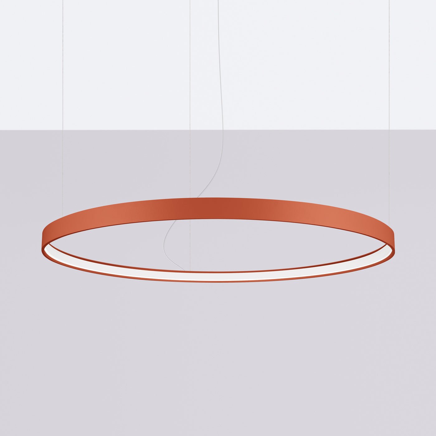 Kronleuchter "RIO 110" 3000K – Pendelleuchte in Roter Ocker | Dexity Lichtdesign